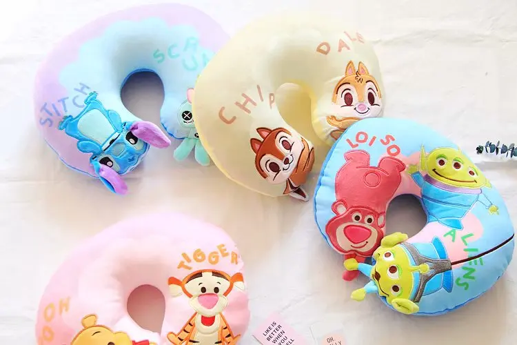 Серия dumbo плюшевая u-образная Подушка стежка плюшевое животное мягкая игрушка Аниме изображение подушка для шеи кукла офисный отдых плюшевый подарок для девочки