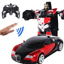 RC Induction Transformation Robot Car 1:14 Induction Deformation Robot Toy Car Electric Robot Model for Kids Boys Gifts