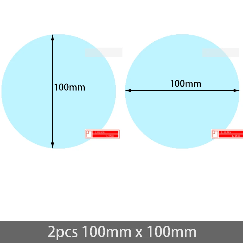 Для peugeot 508 508sw 508GT RXH 2010- полное покрытие противотуманная пленка зеркало заднего вида дождестойкий аксессуары 2012 - Название цвета: 2pcs 100mm x 100mm
