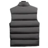 Casual Men Winter Stand Collar Pocket Zipper Vest Plus Size Thick Warm Waistcoat  sleeveless Vest men cotton Thick jacket ► Photo 3/6