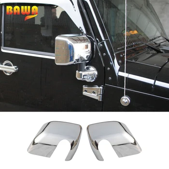 

BAWA Mirror Covers for Jeep Wrangler JK 2007+ Rearview Mirror Caps Decoration Accessories for Jeep Wrangler JK 2007-2017