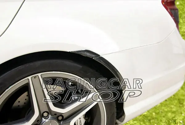 AMG STYLE REAL CARBON FIBER WHEEL ARC WHEEL TRIM SPOILER fit for MERCEDES BENZ W204 C-CLASS C200 C230 C280 C300 C250 C180 C350 C74 2008-2012