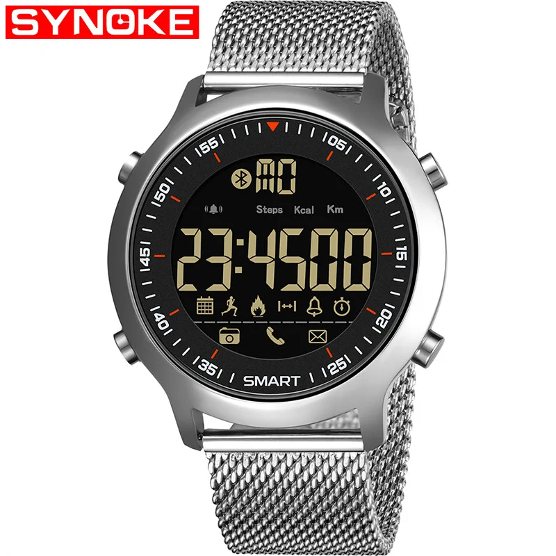 

SYNOKE Men Mountain Climbing Sport Smart Watch Photo Shoot Bluetooth Energy Records Information Remind Step Count Electronic Wat