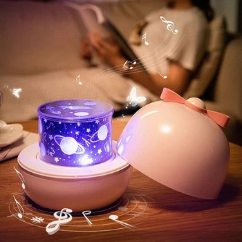 

LED Rotating Star Projector Night Lamp Starry Sky Projector USB Battery Operated Galaxy Night Light For Children Drop Shipping