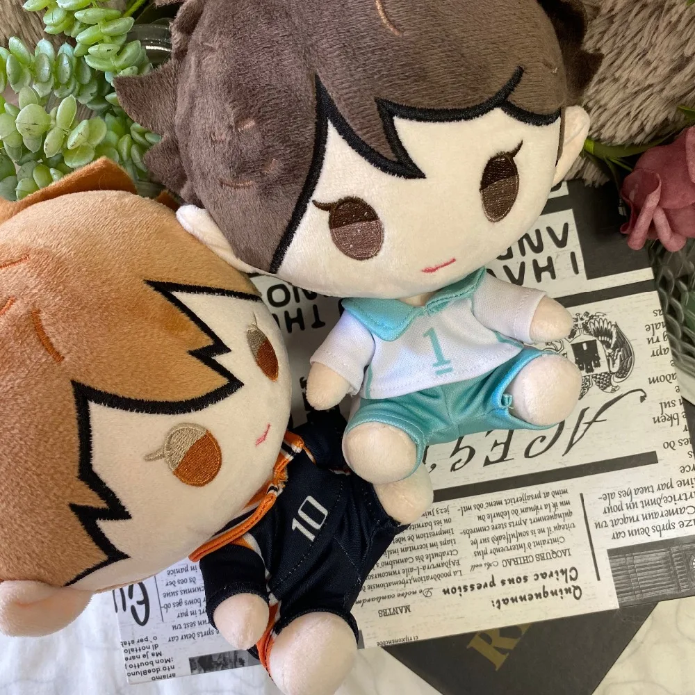 COSJK Anime Haikyuu Tobio Kageyama Shoyo Hinata Oikawa Tooru Cute Plush Doll Stuffed Toy Change Suit Dress Clothing 20cm -Zentai shop online