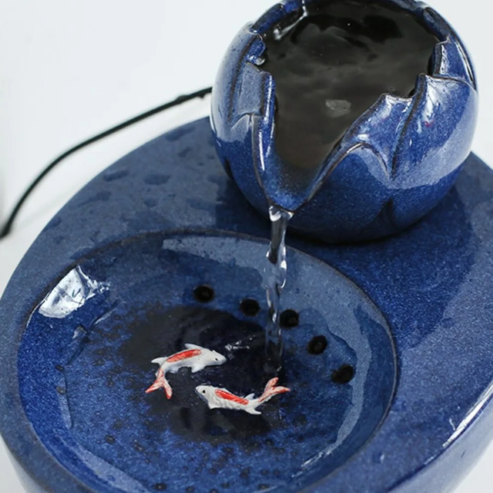 Кошачий диспенсер для воды, Электрический автоматический циркуляционный фонтан для воды, керамический фонтан, поилка для живой воды