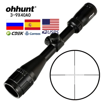 

ohhunt 3-9X40 AO 1 Inch Tube Hunitng Riflescope Mil Dot Wire Reticle Tactical Optical Sights for Sniper Rifle Scope Airsoft