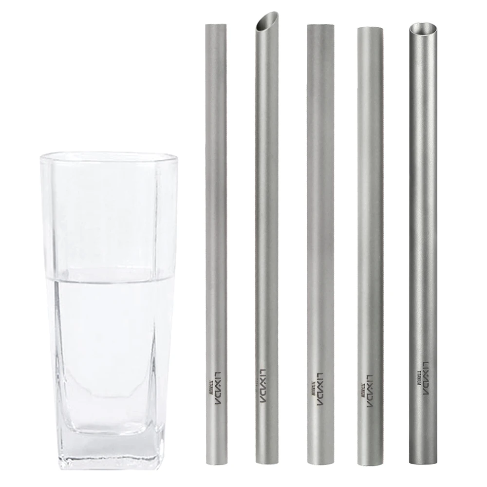 Lixada, супер светильник, титановая соломинка для питья, для улицы, дома, питьевая трубка, посуда, инструменты для кемпинга, туризма