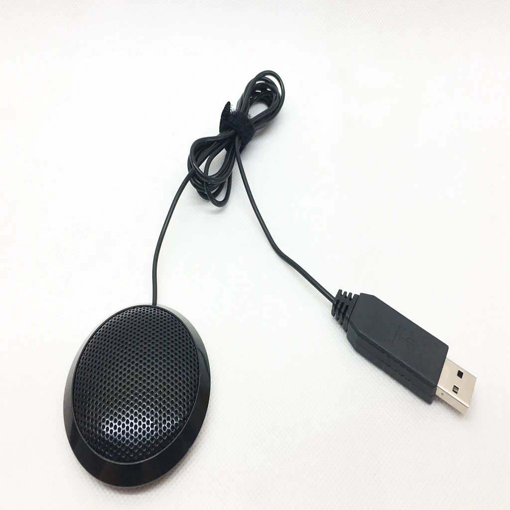 1 шт черный USB входной микрофон переносной микрофон динамик с проводом