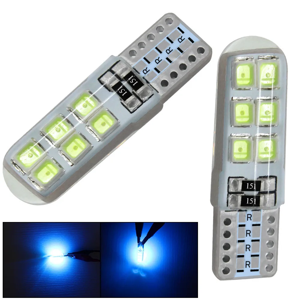 

T10 Silica Gel Width Lamp Bubble T10 SAMSUNG 2835 12smd 12led Super Bright Width Lamp License Plate Light