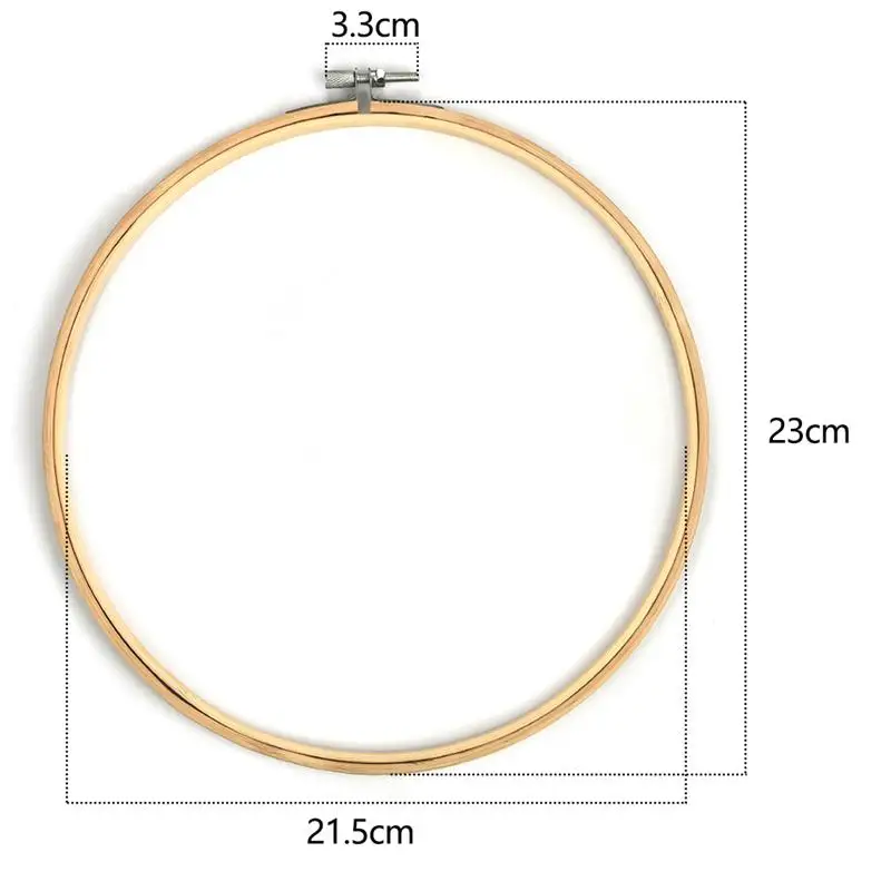 10-30CM Bamboo Frame Embroidery Hoop Ring DIY Needlecraft Cross Stitch Machine Round Loop Hand Household Sewing Tools 8 Size 