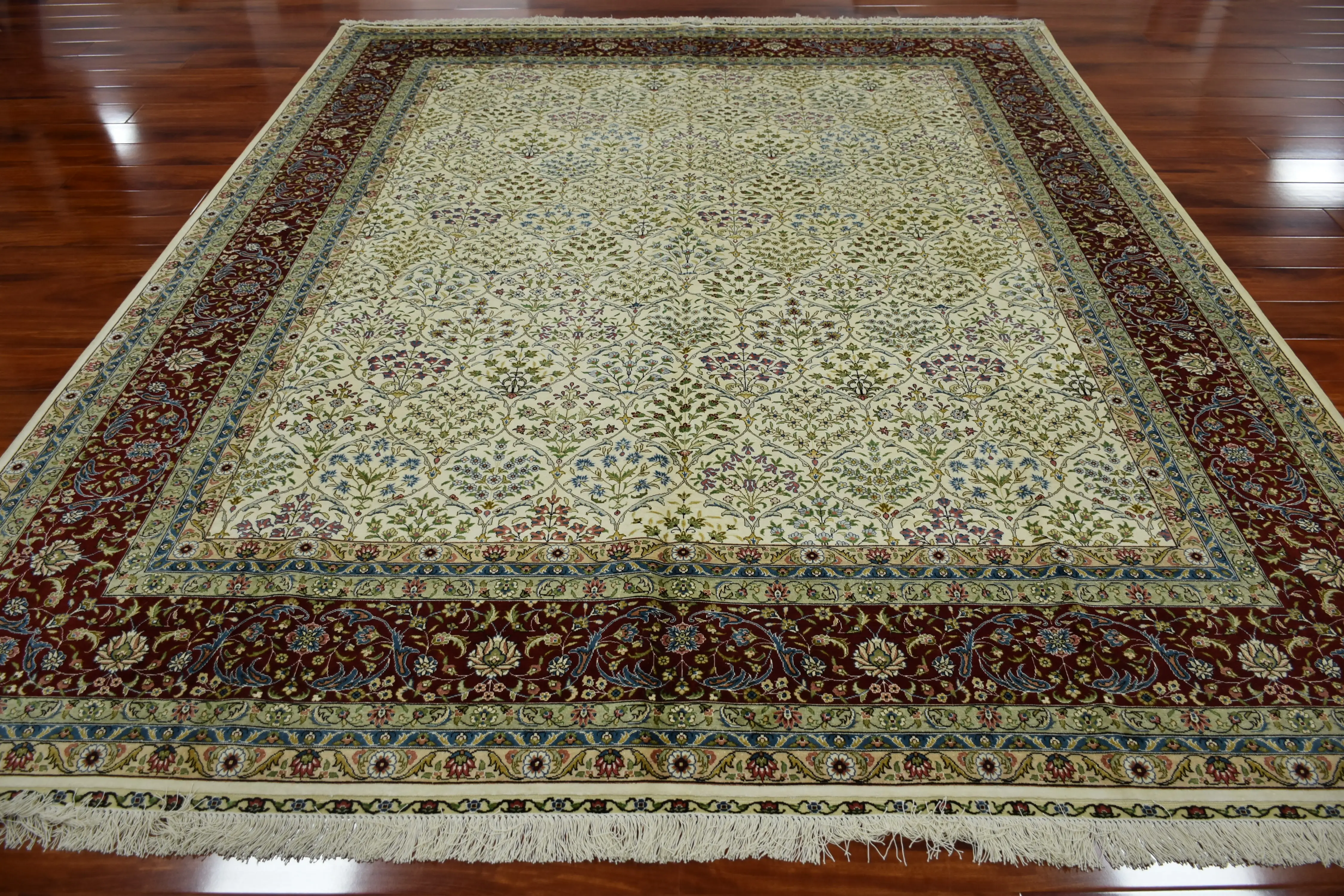 8x10 футов классические шелковые ковры ручной вязки Классические Цветочные ковры ручной работы шелковый ковер