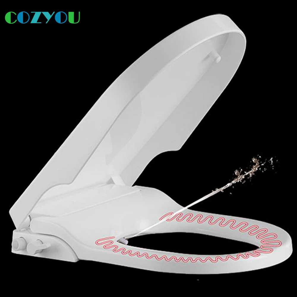 

Сопло для унитаза COZYOU, биде с подогревом, u-образное сиденье для унитаза, медленное закрытие, материал PP, напряжение 100-250 В, мощность 28 Вт, женское моющее сопло, крышка унитаза