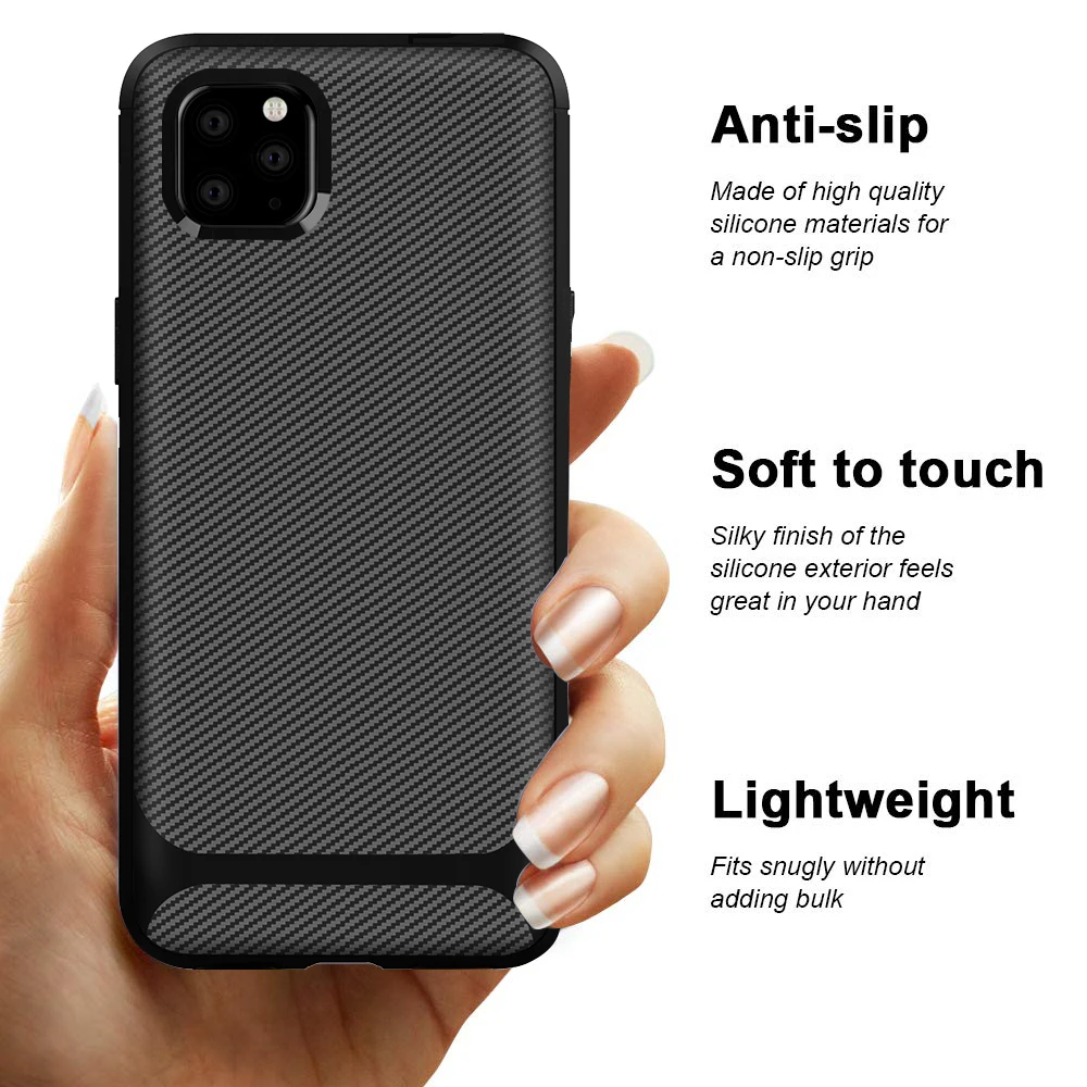 Цветной чехол для телефона из углеродного волокна iPhone11 Pro 7 Plus 6 S 8 X XS Max |