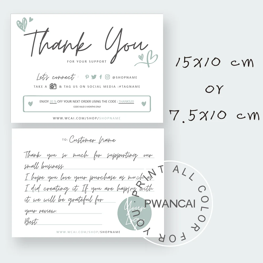 Business Thank You Card Template Lovely Best Business Thank You Cards Ideas Thank You For Your Support Note For Small Business Business Cards Aliexpress