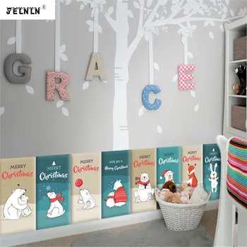 

kids anti-collision wall sticker soft wall cartoon pattern soft bag background wall bedside bedroom tatami soft 3D wall sticker