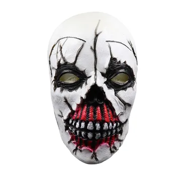 

Halloween Rave mask accessories жабо frill Bloody Style Melting Face Adult Latex Costume Walking Dead Scary Mask free shipping#3