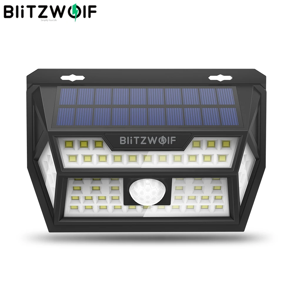 

Blitzwolf BW-OLT1 Smart PIR Motion Sensor Control Solar Power 62 LED Wall Light Lamp Waterproof for Outdoor Garden Path Yard