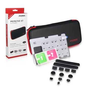 

Portable EVA Storage Carry Bag+Dust Proof Kit+Expansion Card Slot+Tempered Screen Protector for Nintend Switch Protective Kit