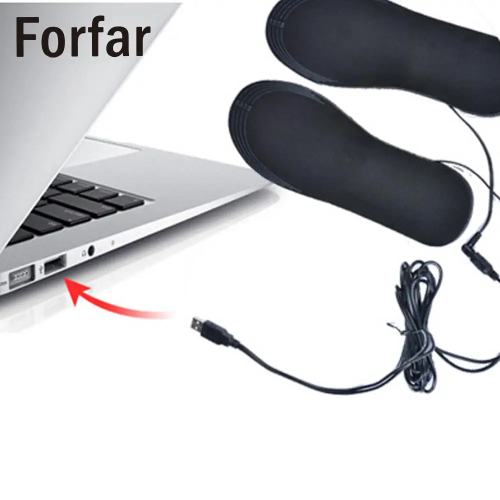 1 пара USB стельки для обуви с подогревом, согревающие стельки для ног, теплые носки, коврик, зимние уличные спортивные стельки, Теплые Зимние Стельки