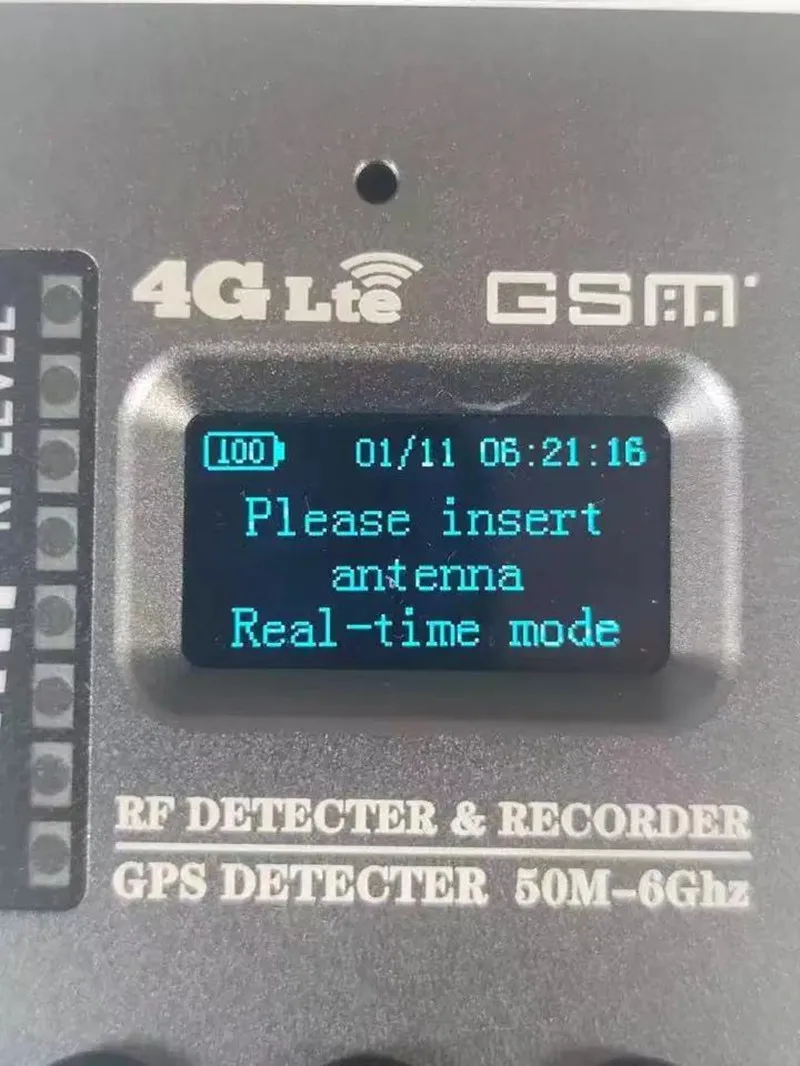 Dormant GPS Recorder Playback Magnetic Electromagnetic Wave Signal Detection Recording 10Mhz-6Ghz 2G 3G 4G Detector Analysis
