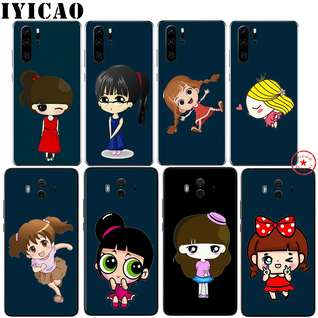 Мягкий темно-синий чехол IYICAO для huawei P30 P20 P10 P9 P8 Lite Pro P Samrt Z Plus 2019 2018 2017 2016 2015 |