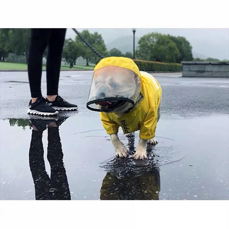 French Bulldog Raincoat Dog Pet Rain Coat Clothes Puppy Waterproof Waterproof Jacket Small Medium Dogs Pug Dropshipping HPC07