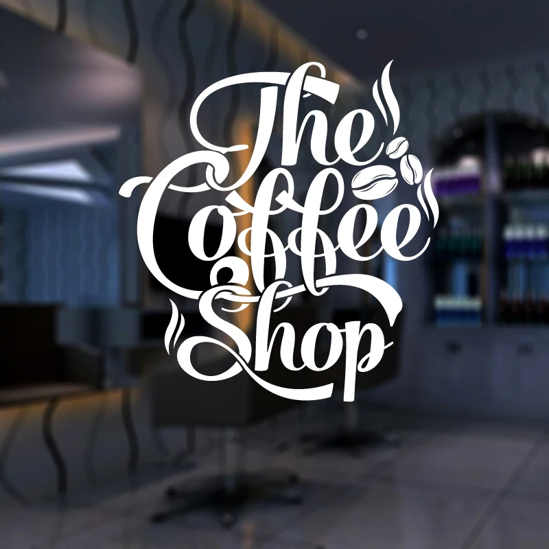 

Наклейка в виде кофейни, наклейка с молочным чаем, постер на чашку для кафе, виниловый художественный Настенный декор, настенное украшение, ...