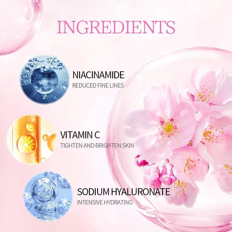 LAIKOU Snail Face Cream Hyaluronic acid Moisturizer Serum Set Nicotinamide Vitamin C Whitening Anti-wrinkle Anti-aging Skin Care