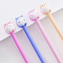 

36Pcs Korean Hamster Cute Pens Funny School Pen Kawaii Girl Stationery Blue Ink Ballpoint Rollerball Goods Item Kawai Stationary