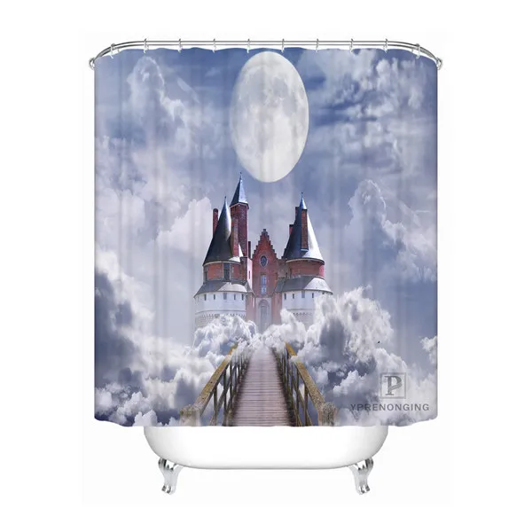 Shower Curtain Пользовательские облака Skyscapes Водонепроницаемый Ванная комната приемлемая занавеска из полиэстеровой ткани занавеска для ванной#180318-45-39 - Цвет: Shower Curtain
