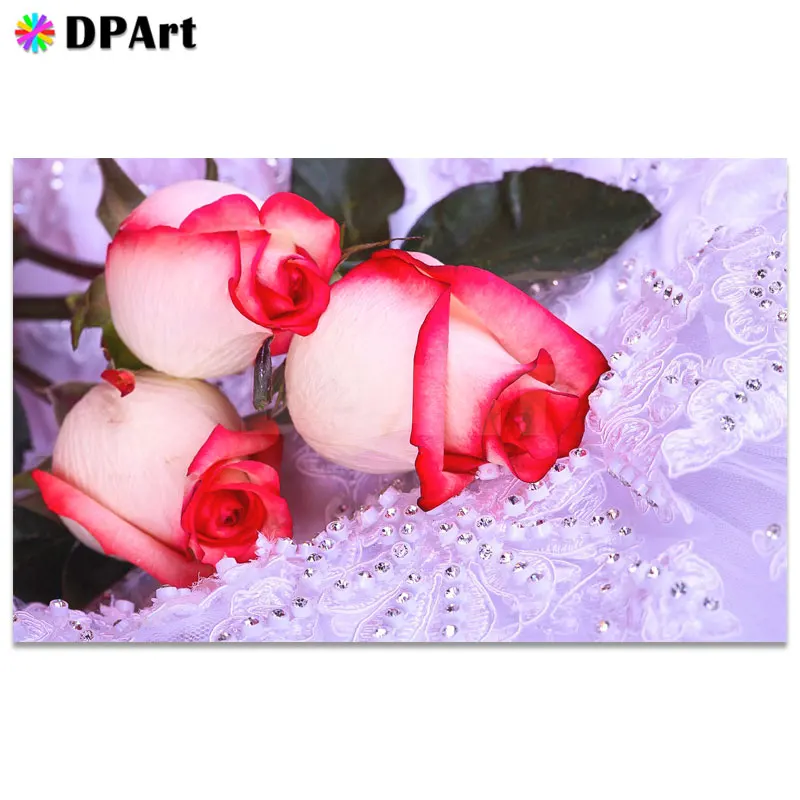 Алмазная картина 5D полностью квадратная/круглая дрель rRoses FlowerDaimond вышивка
