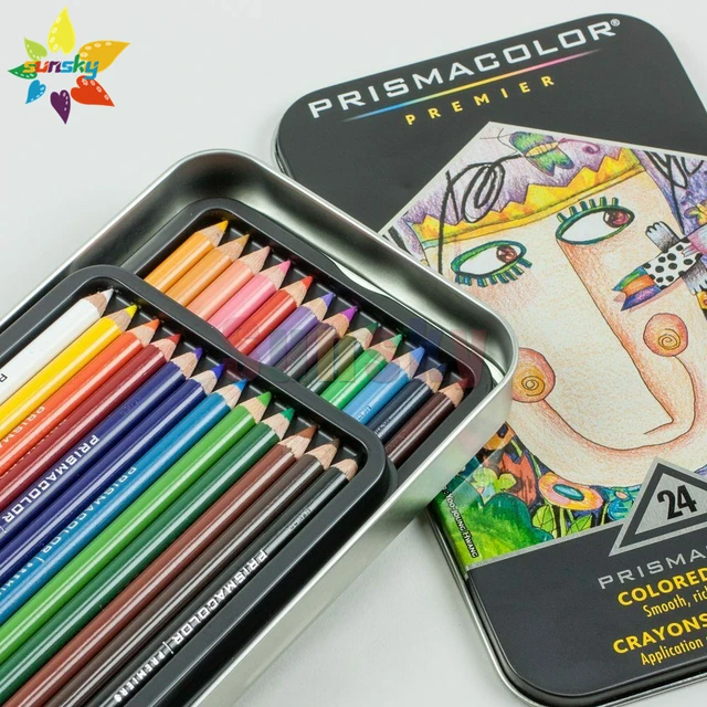 Prismacolor Premier Soft Core Colored Pencils - Set of 24 - Assorted Colors  - AliExpress