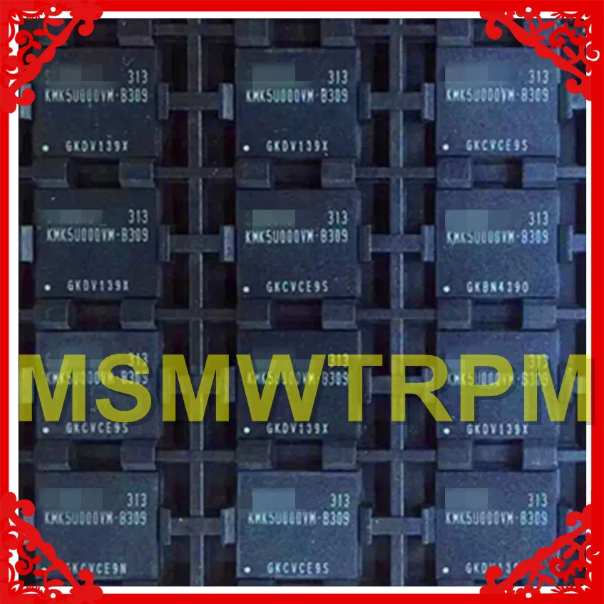 KMK5U000VM-B309 BGA162Ball EMCP 4+ 8 4 Гб памяти мобильного телефона новые оригинальные и подержанные припаянные шары протестированы ОК