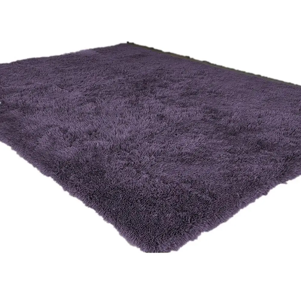 Purple gray 8 цветов, одноцветные коврики, розовый пюль, толстый коврик для ванной комнаты, нескользящий коврик для гостиной, мягкий детский коврик для спальни - Цвет: Purple gray