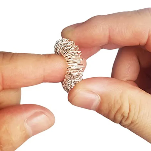 5Piece Figet Toys Anxiety Rings Stress Relief ADHD Autism Occupational Therapy Sensory Juguete Antiestres Adults Niños 5