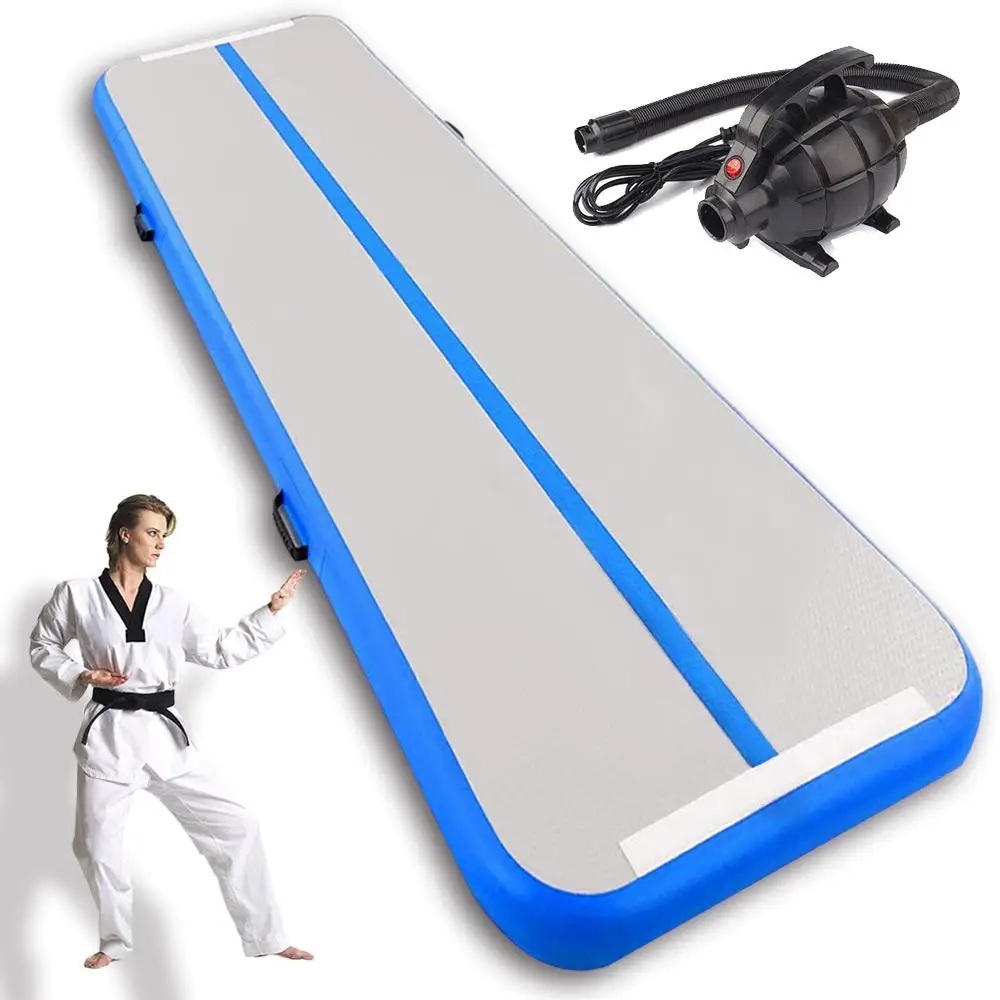 cheap Free Shipping 6m 7m 8m Inflatable Track Gymnastics Mattress Gym Tumble Airtrack Floor Use For Yoga Olympics Tumbling wrestling