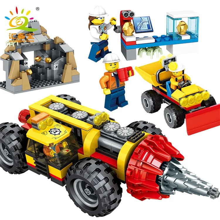 

City Engineering Series Heavy Duty Mining Drilling Machine 6960 Children Machinery Creative Inserted Building Blocks Wechat Busi