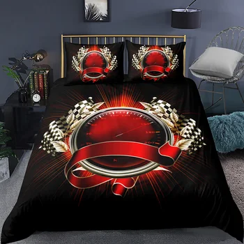 

Car Speed Dashboard Bedding Set Bedroom Decor Black Blackground Hypoallergenic Boys Gift 1PC Duvet Cover with Pillowcases