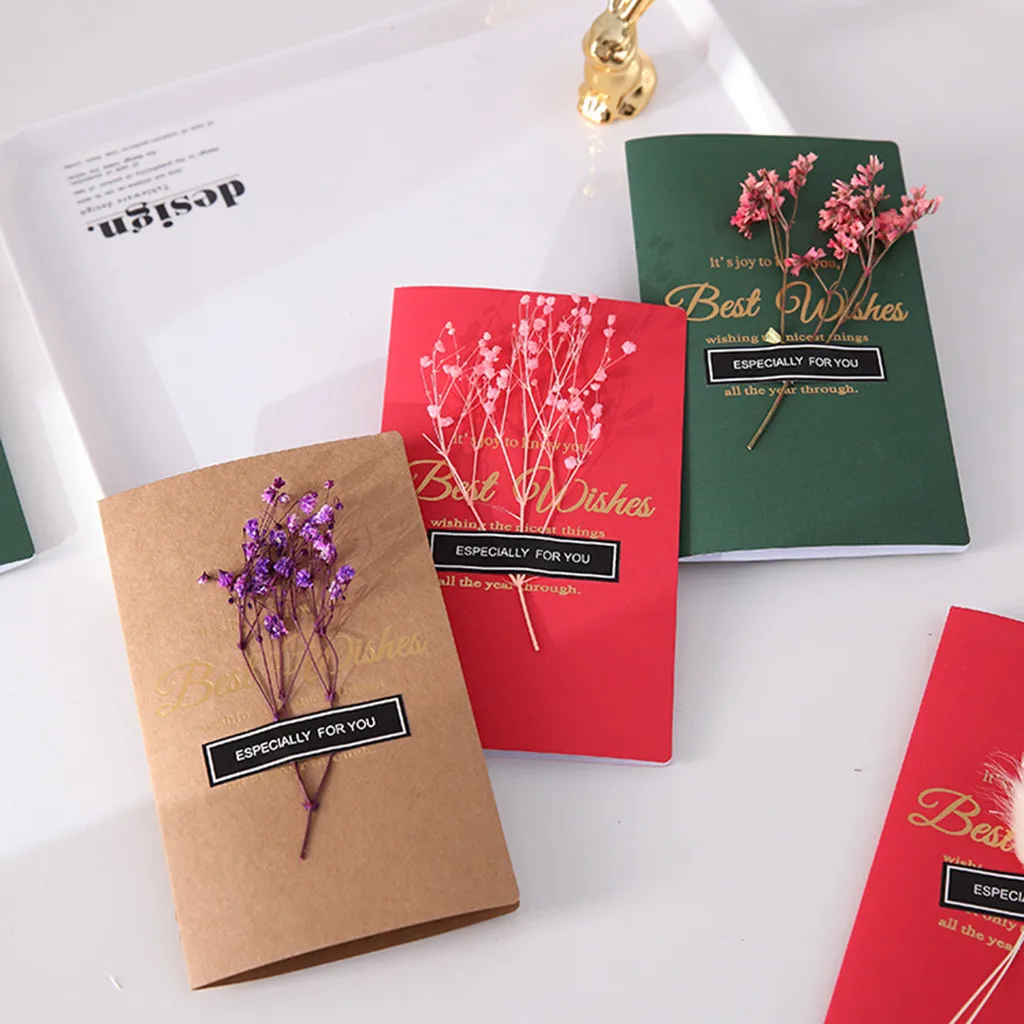 

1PC 3D Stereo Greeting Cards Blank New Year Greeting Postcard Creative Gifts Mini Cards Christmas Card adornos de navidad #N