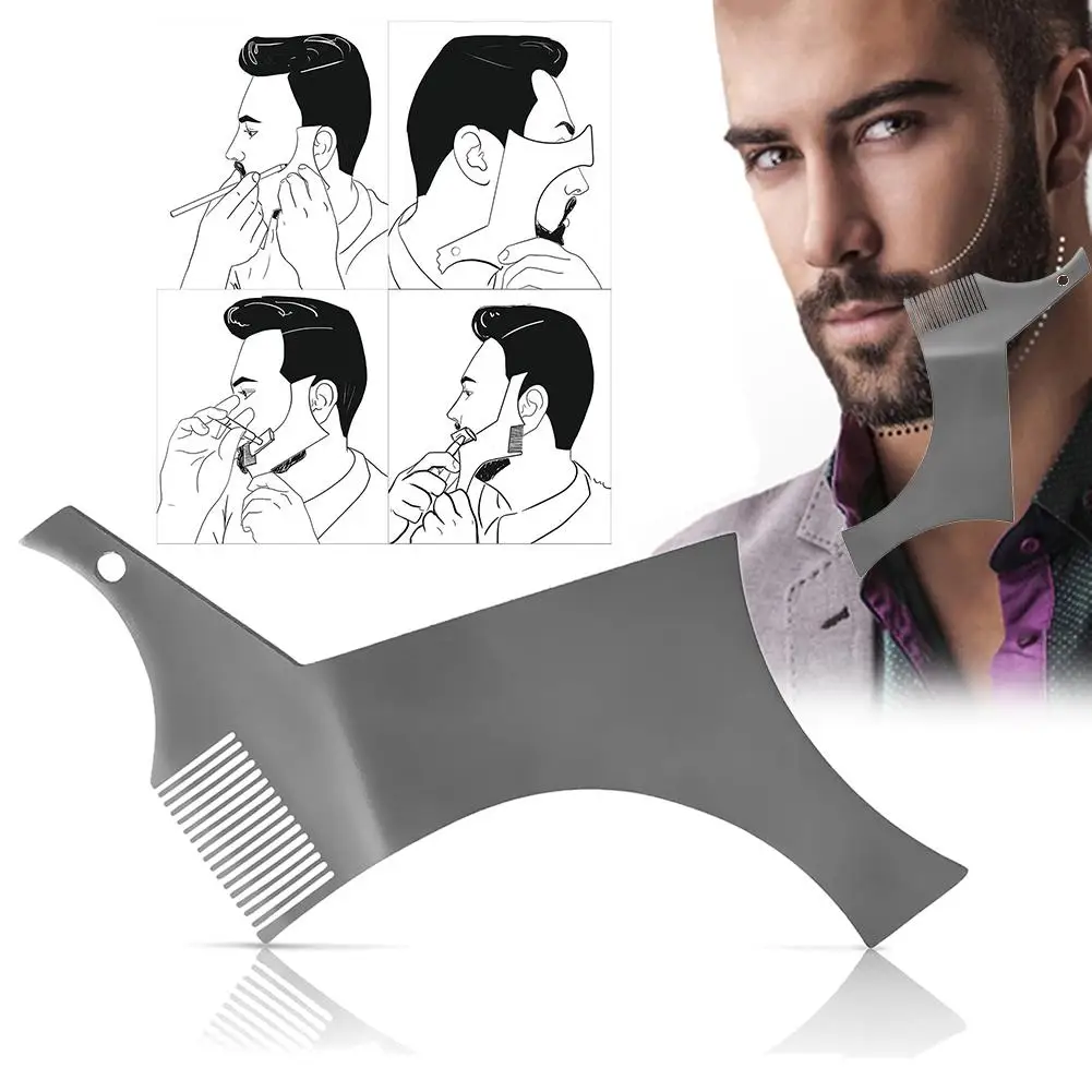 Шаблон для формирования бороды расческа шаблон укладки из нержавеющей стали