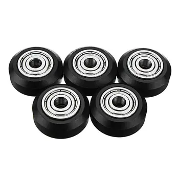 

5Pcs One Pack 3D Printer Part POM Material Big Pulley Wheel with Bearings for V-slot Poom with 625zz Bearings