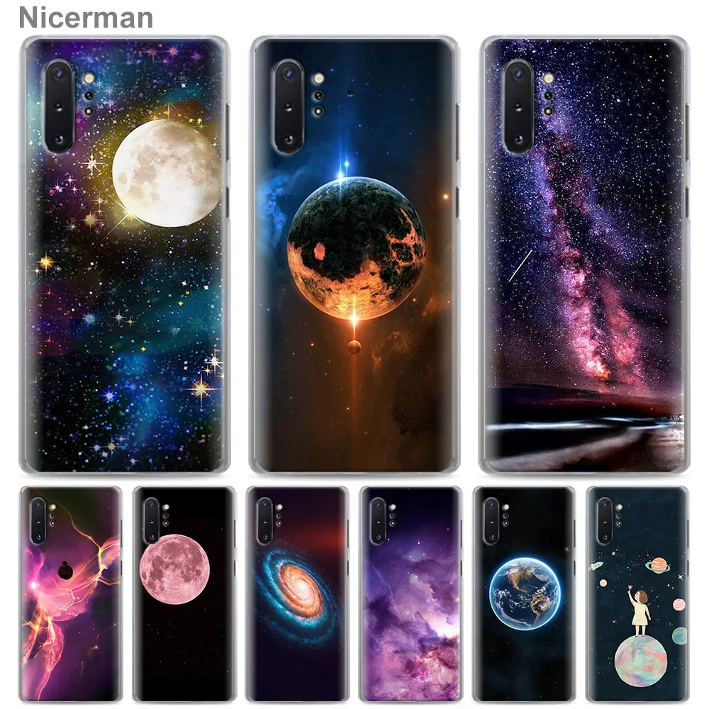 

Space Dark Rainbow Night Star Flare Phone Cases for Samsung Galaxy Note 10 Plus(5G) Note 8 9 10 S10e S10 S8 S9 Plus Hard Cover