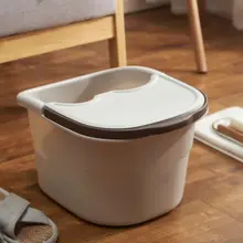 Ванна для ног спа массажное ведро с крышкой и ручкой пластиковые умывальники для ног домашний педикюр и массажная раковина