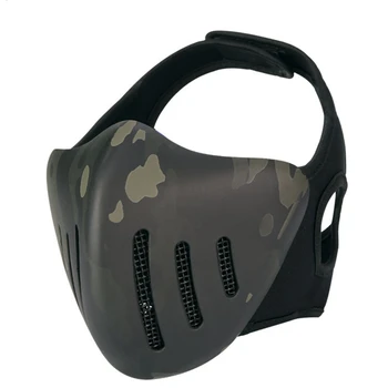 

Tactical Half Face Mask Protective Shooting Hunting Mask Halloween Cosplay CS Face Mask Military Airsoft Paintball Mask