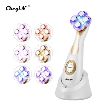 

RF EMS LED Photon Facial Massager Radio Frequency Light Therapy Face Lift Skin Care Beauty Device Anti-Aging Skin Tightening 48