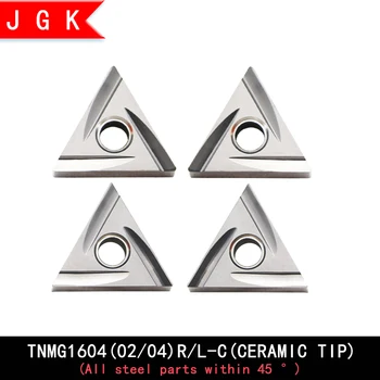 

TNMG1604 TNMG160402 TNMG160404 left insert right insert triangular grooving Ceramic semifinishing for stainless steel aluminum