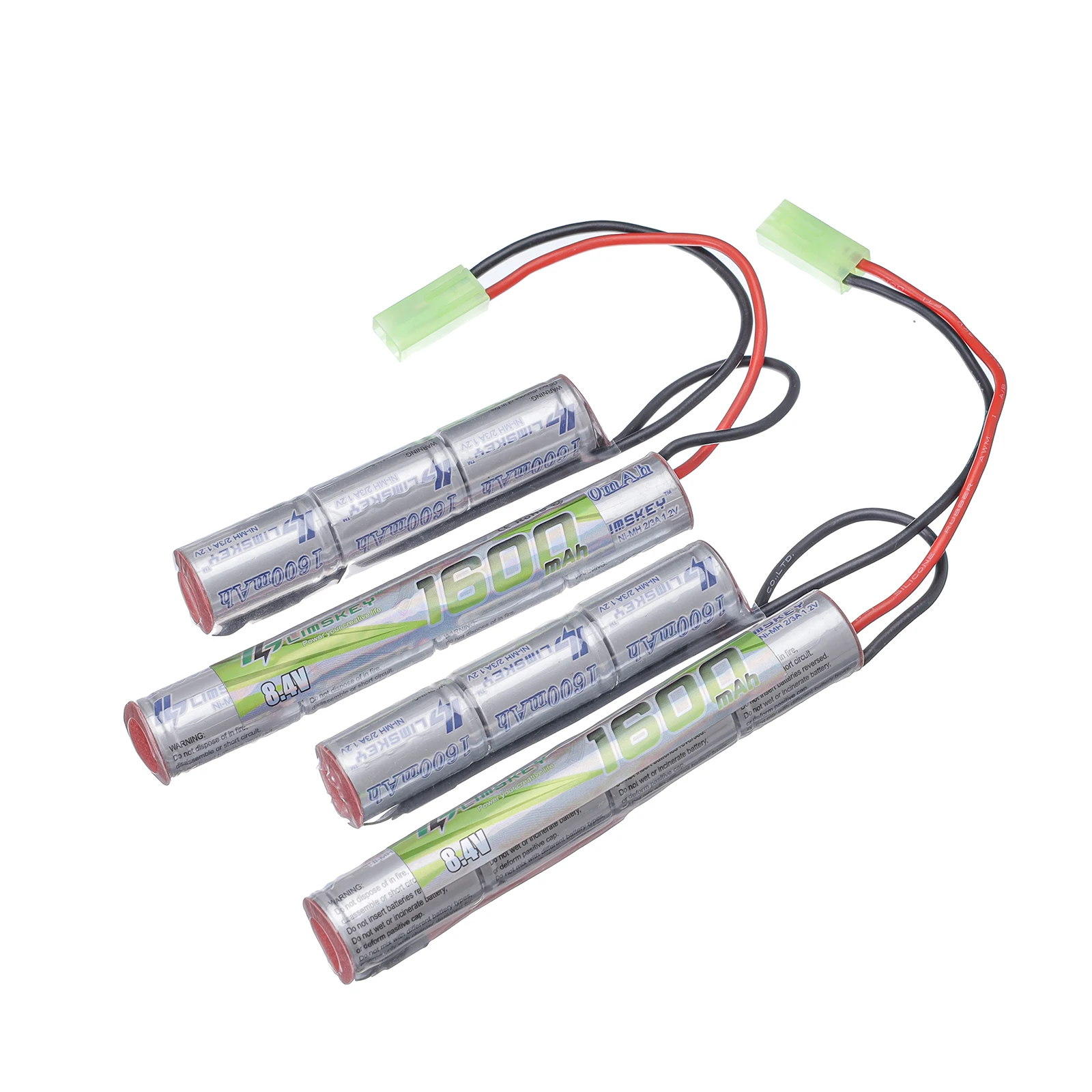 

Аккумулятор Limskey NIMH, 2 шт., 8,4 в, 1600 мА · ч, с мини-разъемом Tamiya, для страйкбольных пистолетов M110, SR25, M249