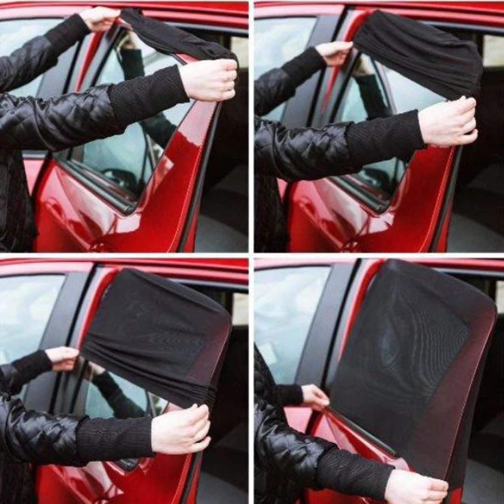 Car Sun Shade Curtain Anti-Mosquito Net UV Proof Window Sox  L