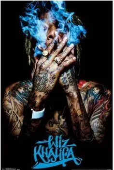 

WIZ KHALIFA - BLUE SMOKE SILK POSTER Decorative Wall painting 24x36inch